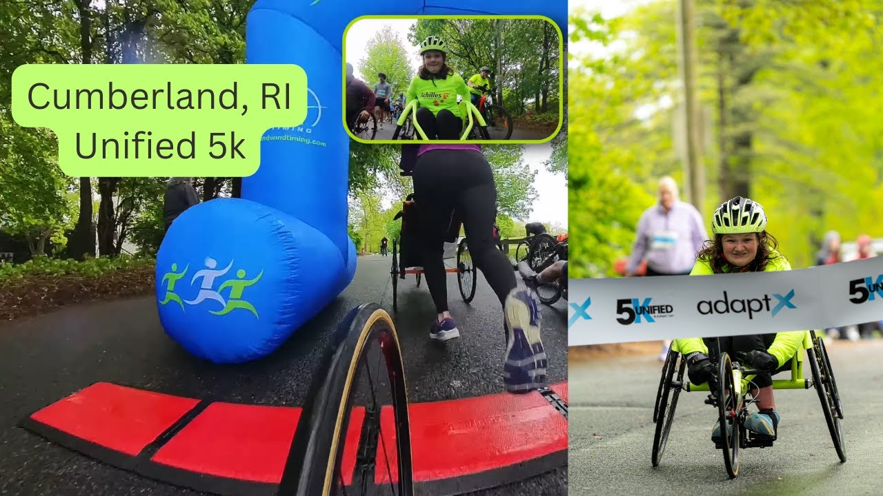 Mary MacDonald Wins the 2025 Cumberland RI Unified 5K | Inspiring Wheelchair Racer Victory!
