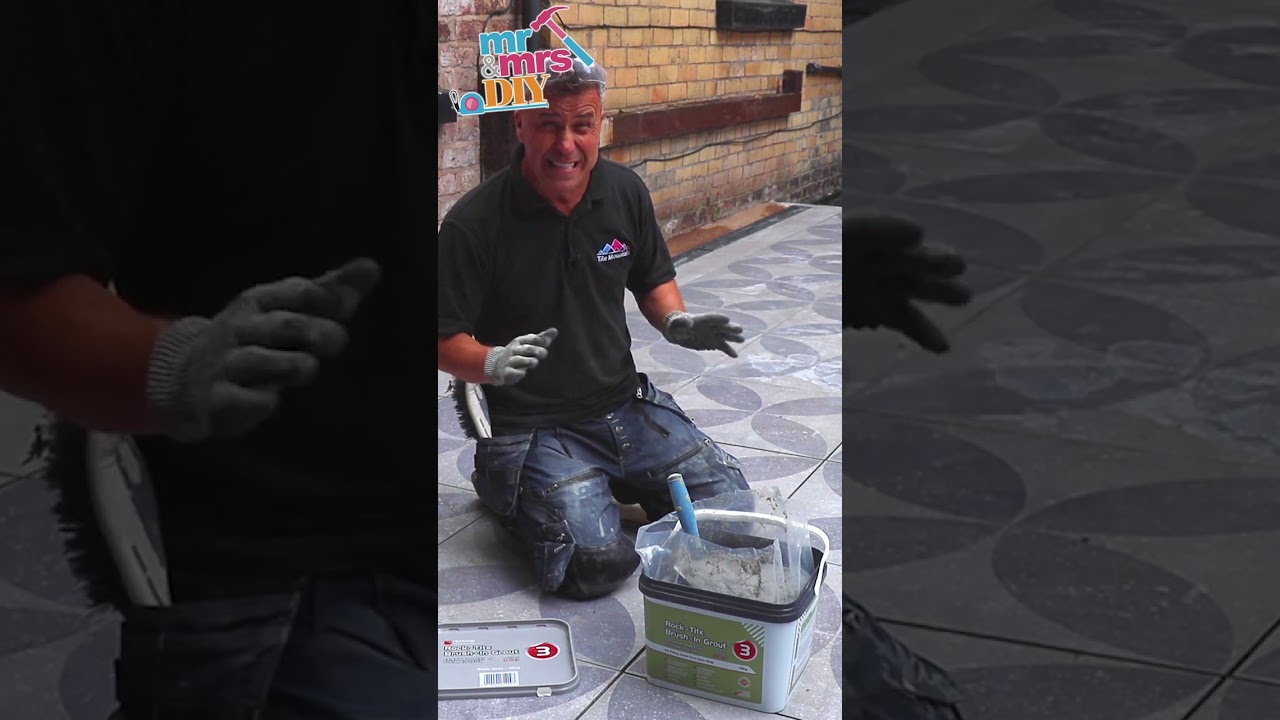 Two Ways to Grout Outdoor Tiles #shorts