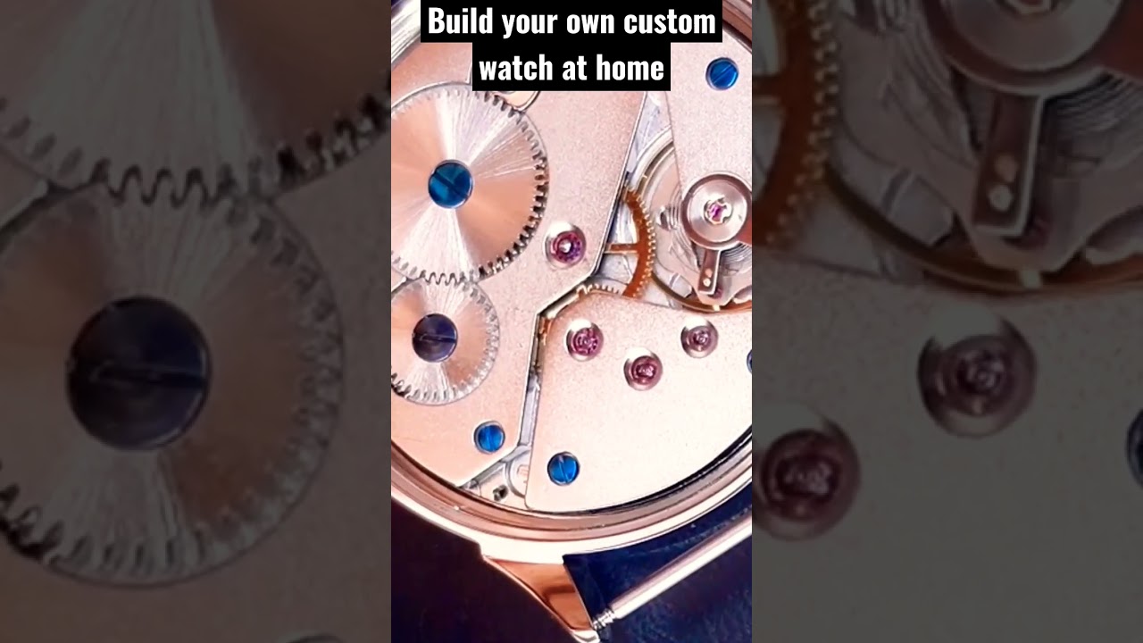 Build your own custom hand-winding watch at home with Unitas 6497 clone ST36