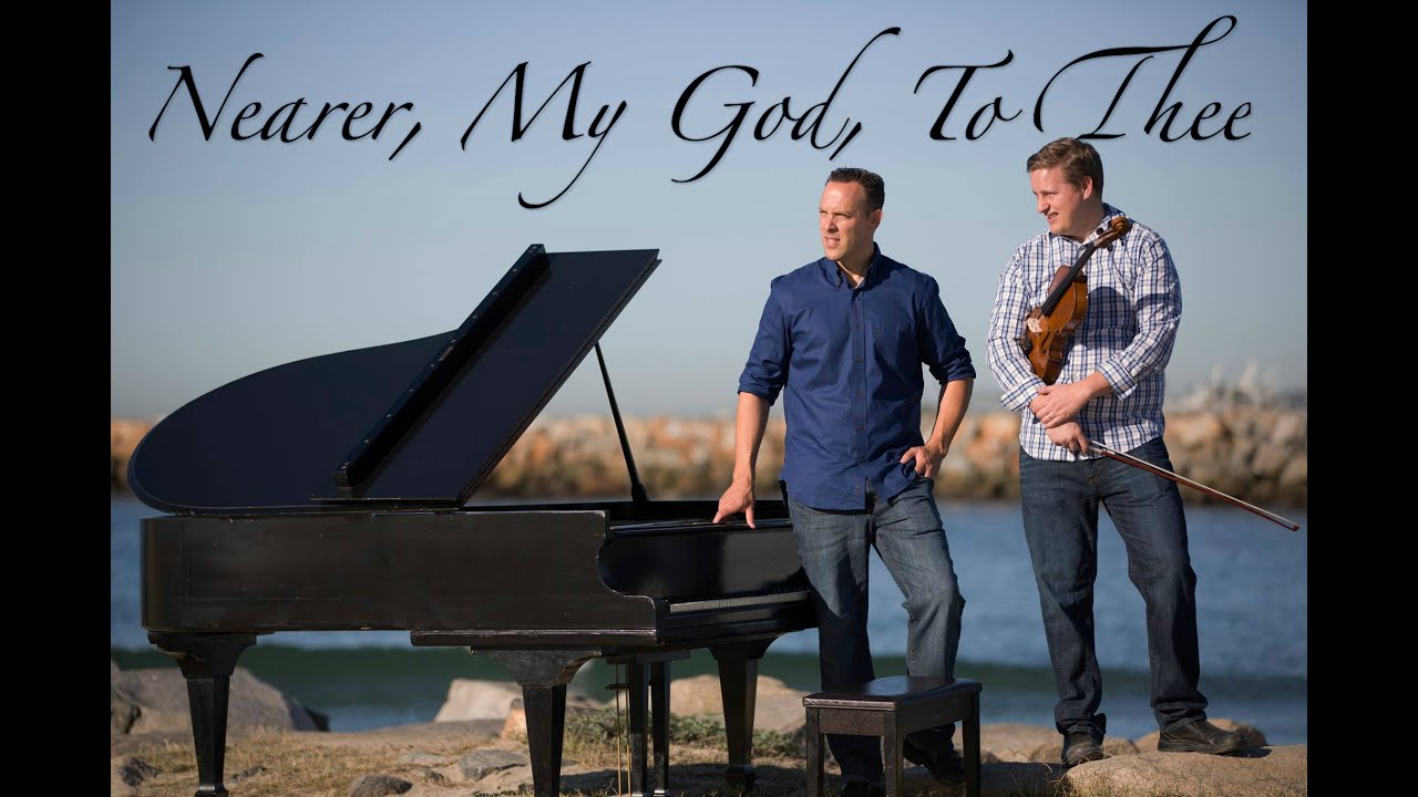 Nearer, My God, To Thee - Viola & Piano on the Beach - Amazing Footage