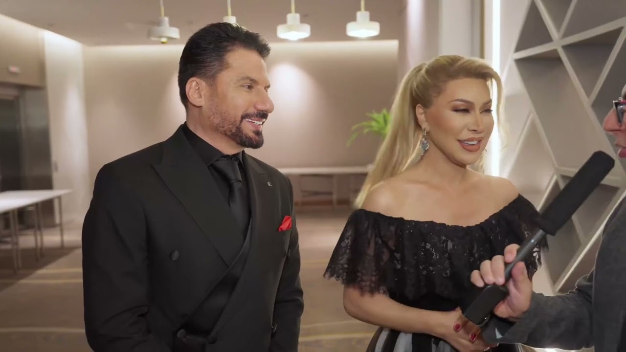 عملية نوال الزغبي وحوار الزواج والبومها والاناقة مع وليد عطاالله في بلغاريا