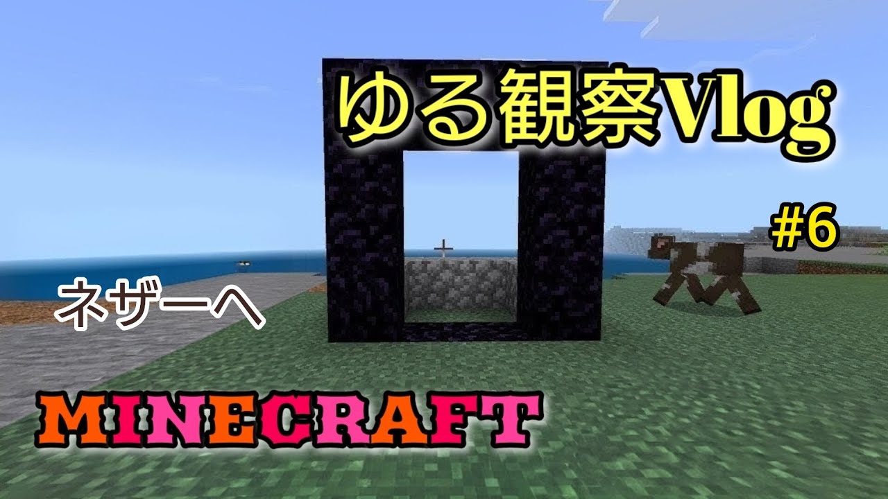 ゆる観察Vlog#6　ネザー要塞へ#マインクラフト #マイクラ #vlog 