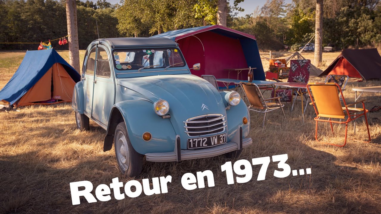 Retour dans les années 70 en 2CV. 