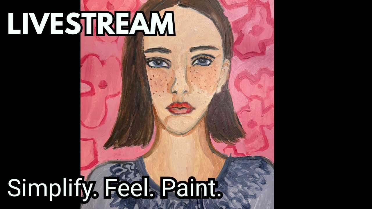 Paint Expressive Portraits Live | Flattening  Limited Palette | Matisse Inspired
