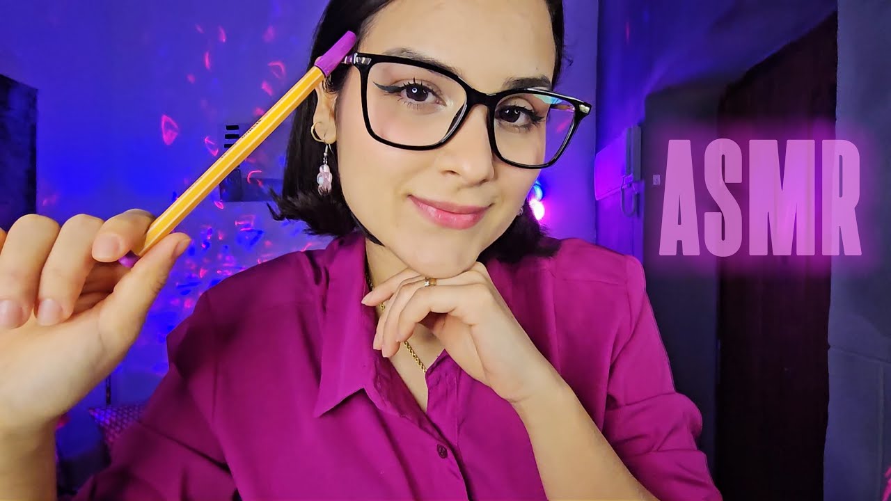 ASMR SECRETÁRIA FAZENDO SEU CADASTRO | ROLEPLAY com fala suave com sons de teclado