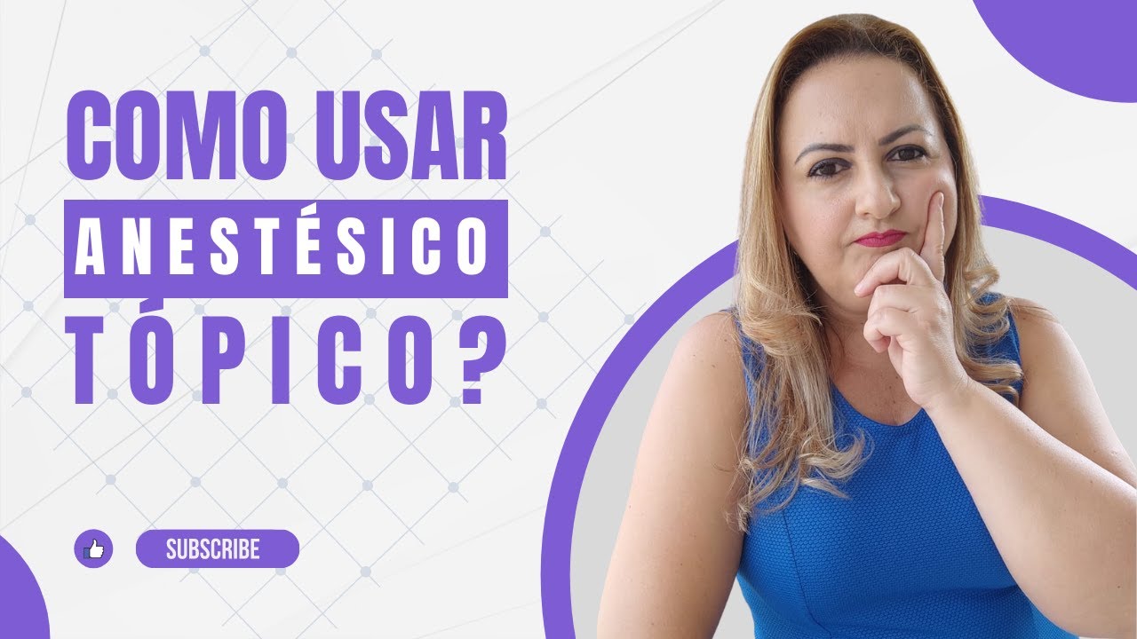 COMO USAR ANESTESICO TOPICO