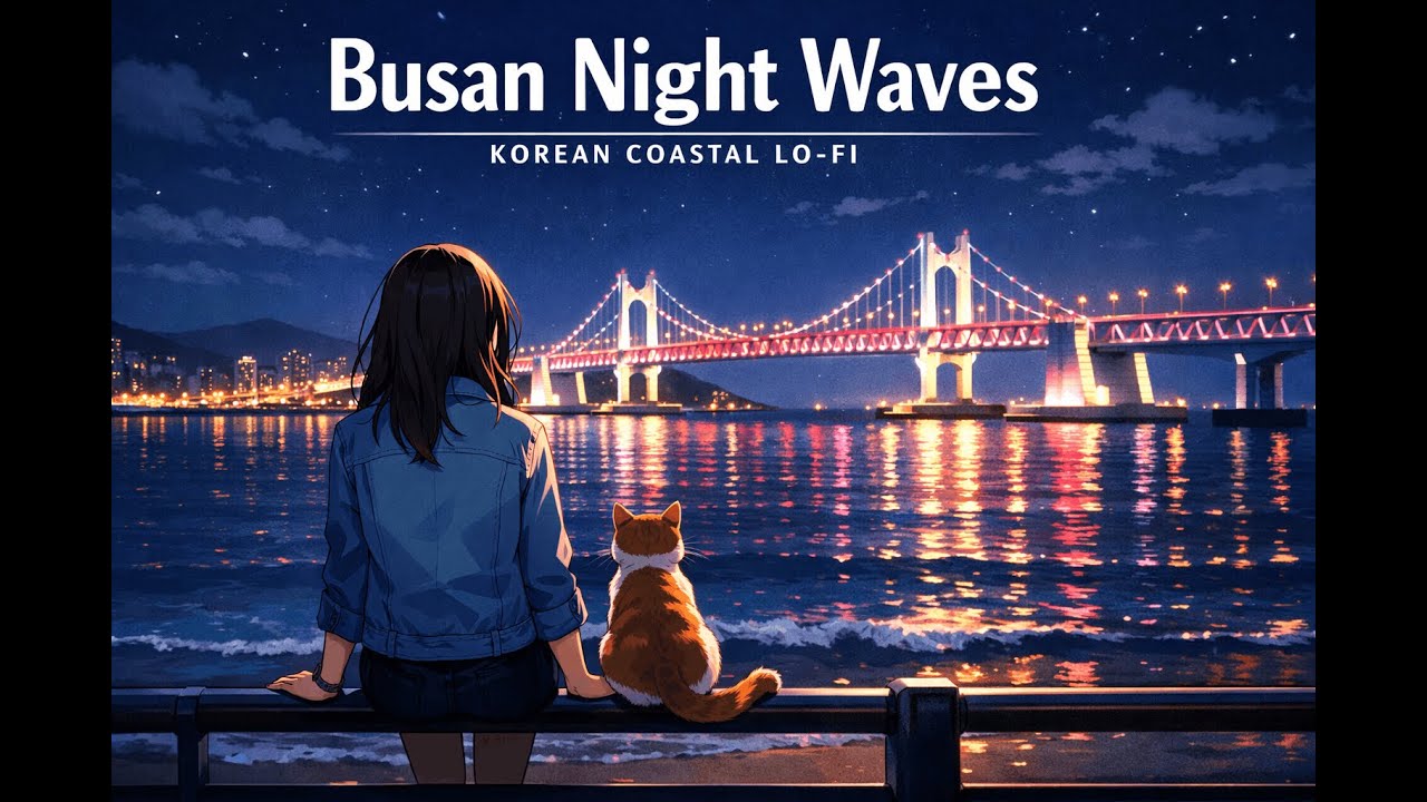 Busan Night Waves 🌊🇰🇷 | Korean Coastal Lo-Fi Vibes