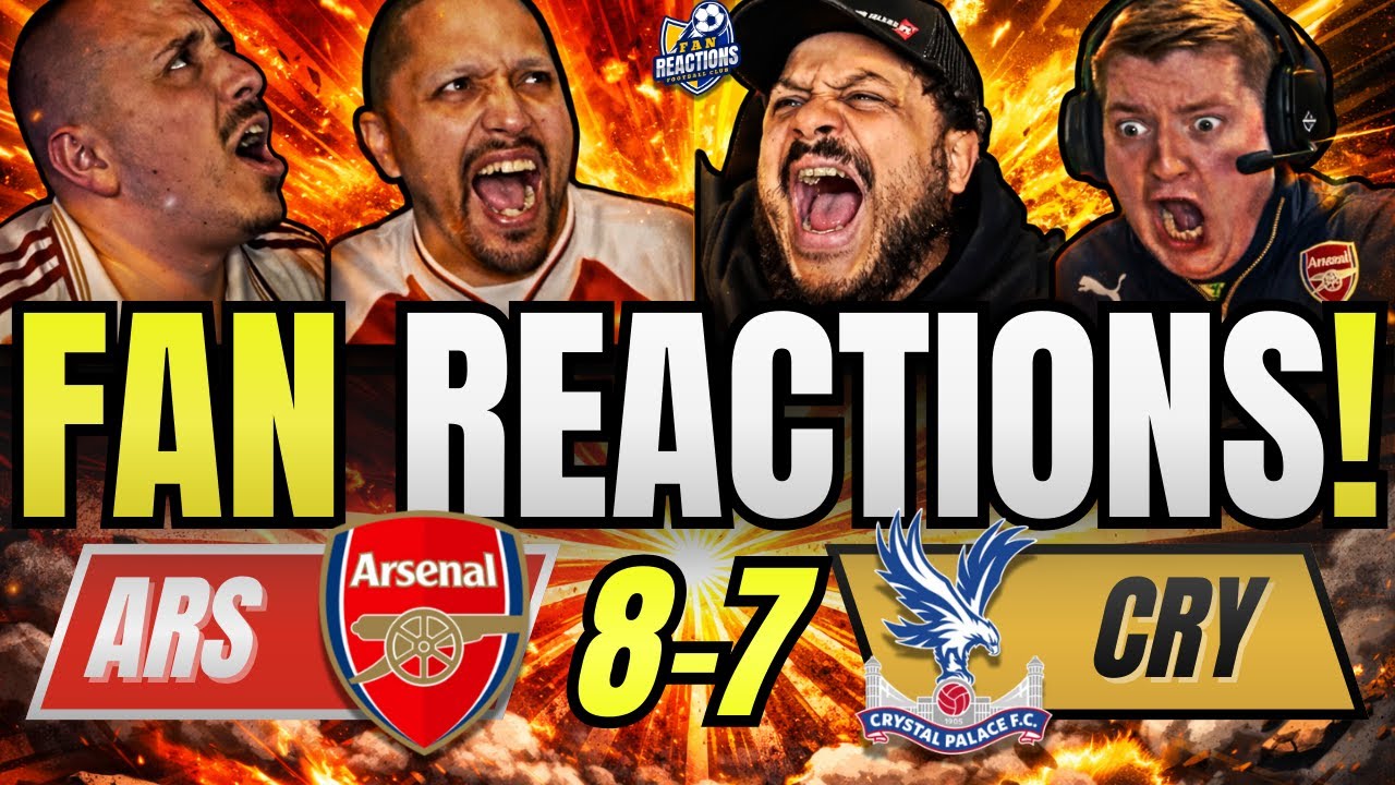 ARSENAL FANS REACTION TO ARSENAL 8-7 CRYSTAL PALACE | EFL CUP (CARABAO CUP) FAN REACTIONS