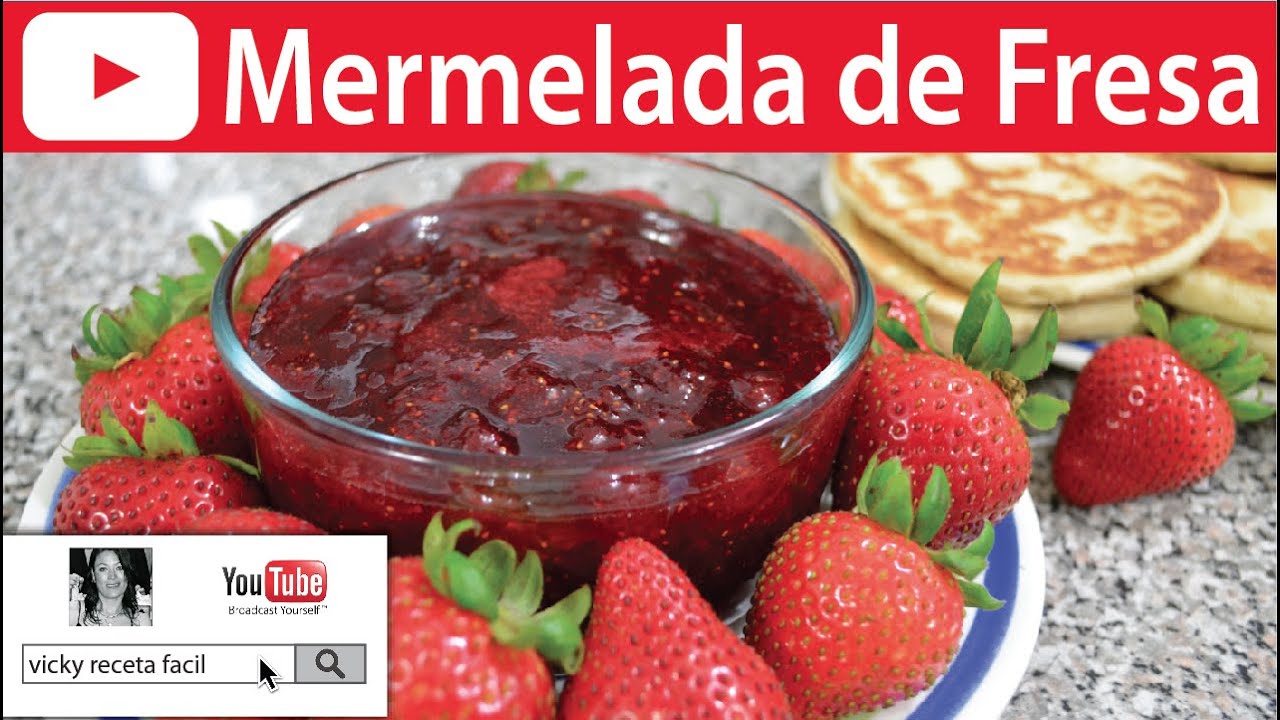 MERMELADA DE FRESA CASERA | #VickyRecetaFacil