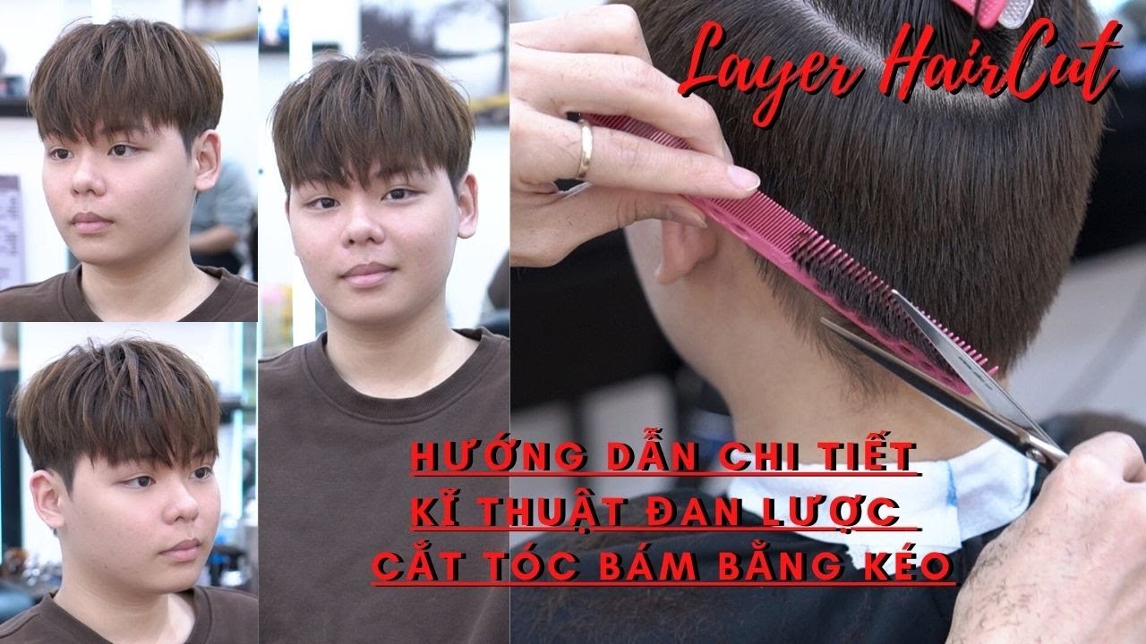 Chia Sẻ Mẹo Hay Và Kinh Nghiệm Trong Kĩ Thuật Cắt Tóc Nam Bằng Kéo | Layercut | TUẤN BARBER SHARING
