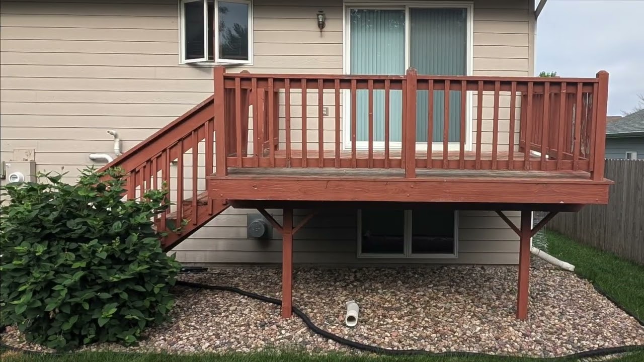 Before & After Deck Transformation | New Cedar Front Entry + Back Deck