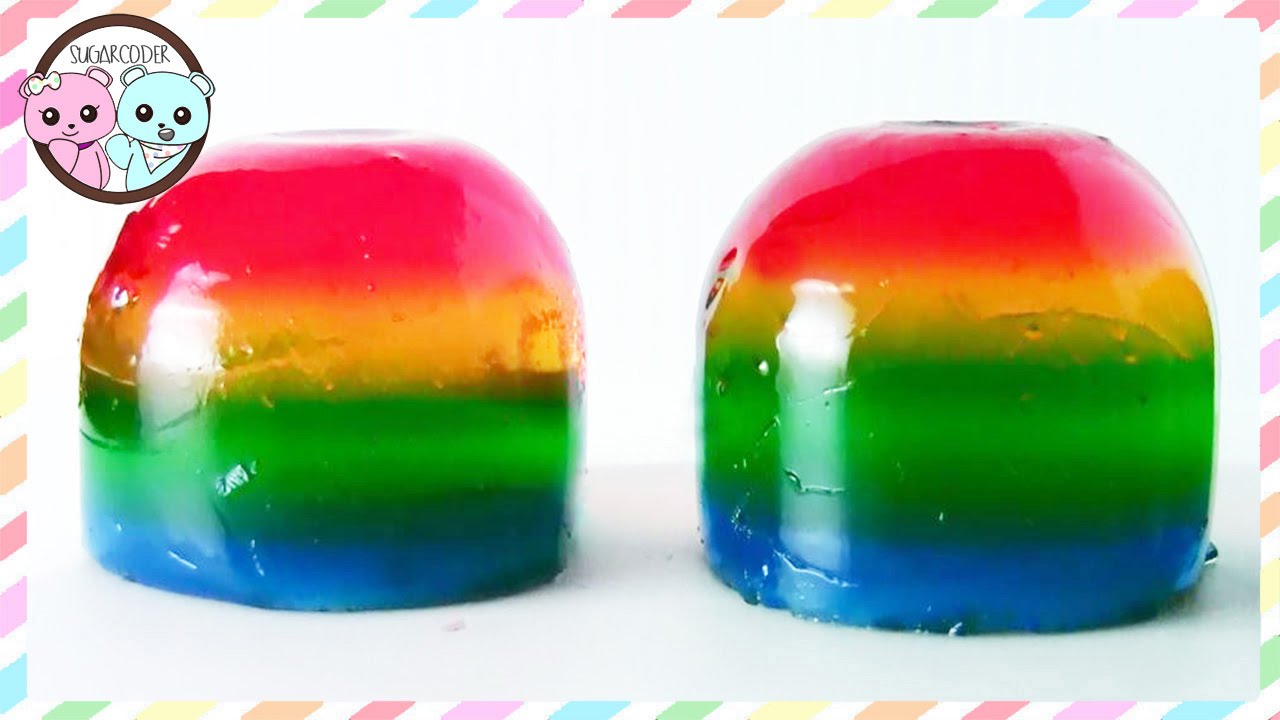 RAINBOW JELLO, RAINBOW JELLY, RAINBOW FOOD DESSERT IDEAS