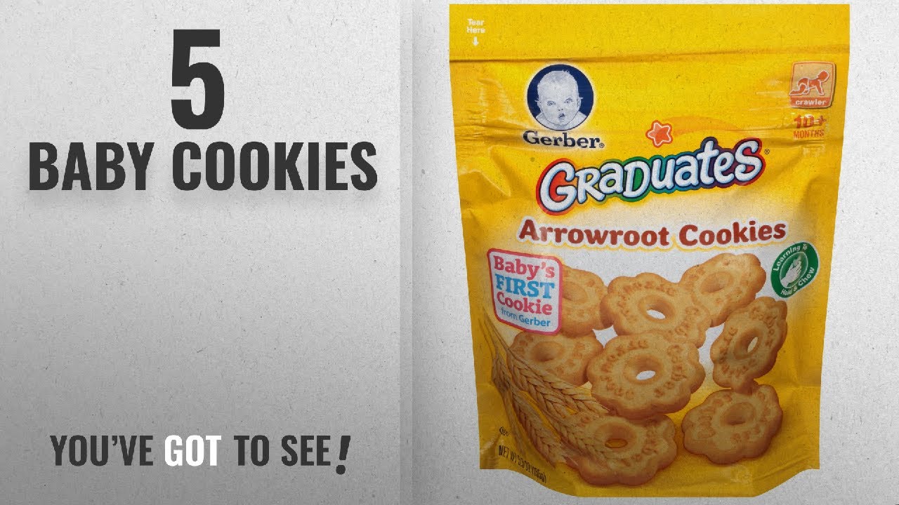 Best Baby Cookies [2018]: Gerber Graduates Arrowroot Cookies Pouch, 5.5 Ounce (Pack of 4)