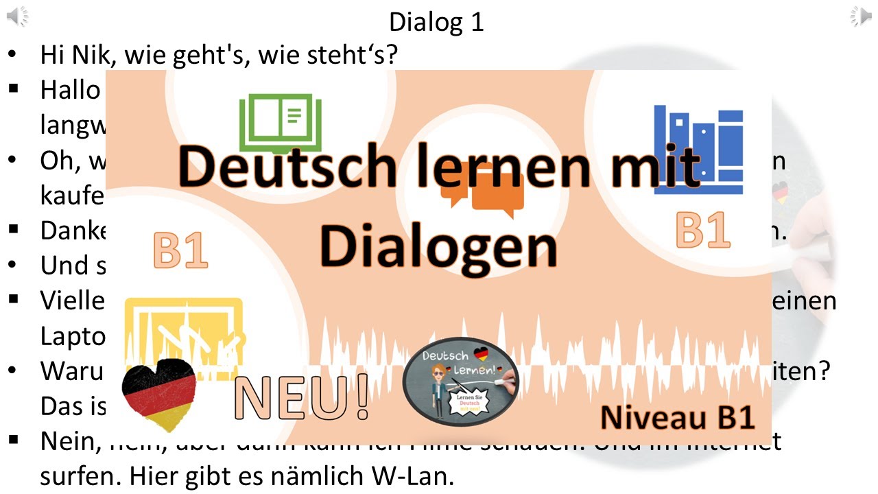 Dialoge B1  | Deutsch lernen durch Hören | 33 | #deutschlernen