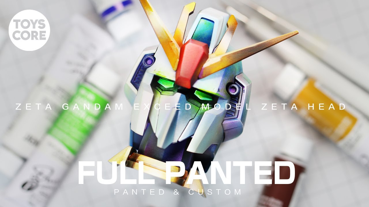 Full Panted   |  Z高達扭蛋頭，復古畫風製作全過程  | ZETA GANDAM HEAD | Custom Paint & Mods