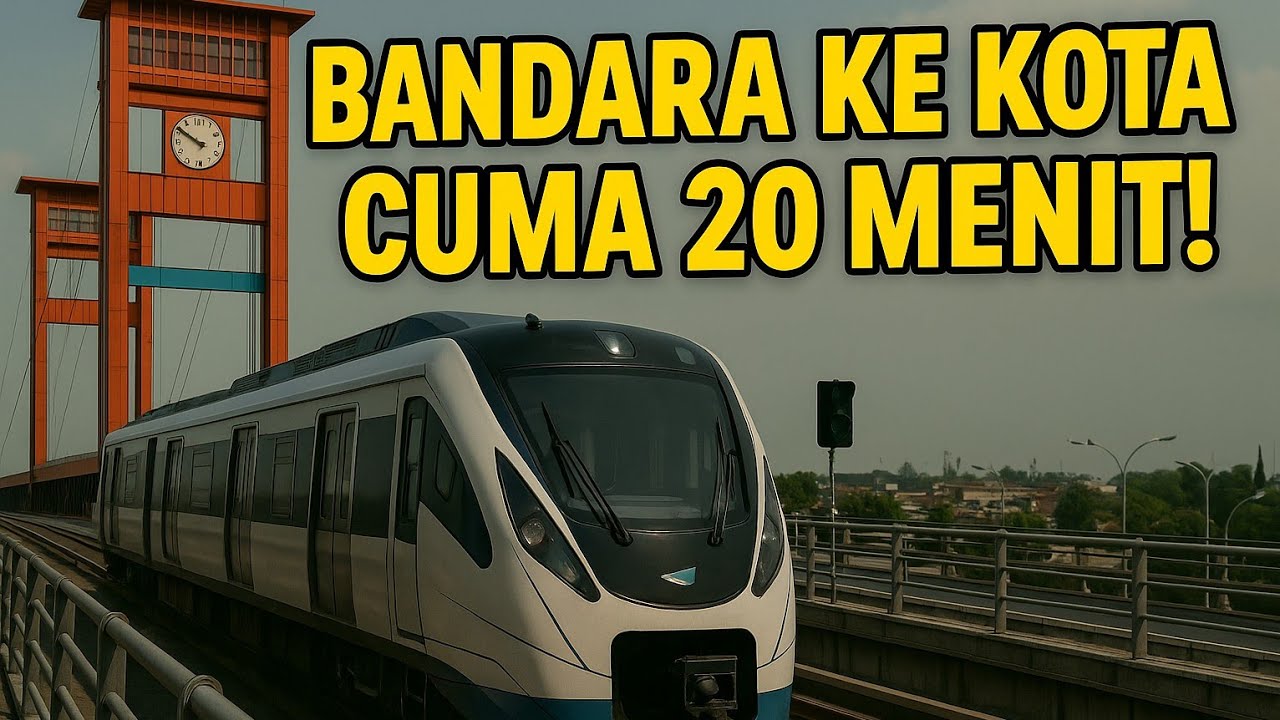 LRT Palembang | Cara Naik Kereta Bandara SMB II ke Kota 