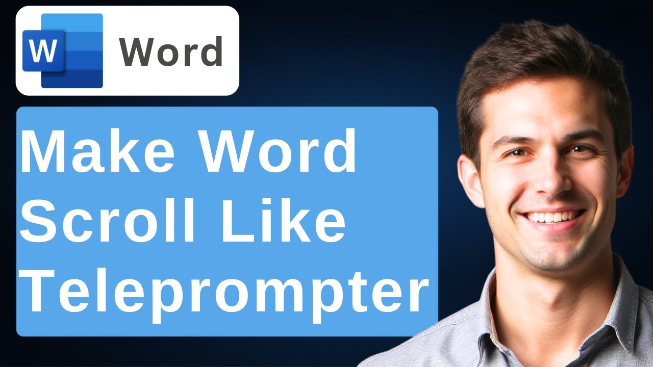 How To Make Microsoft Word Scroll Like A Teleprompter To Record At Your PC [2026 Guide]