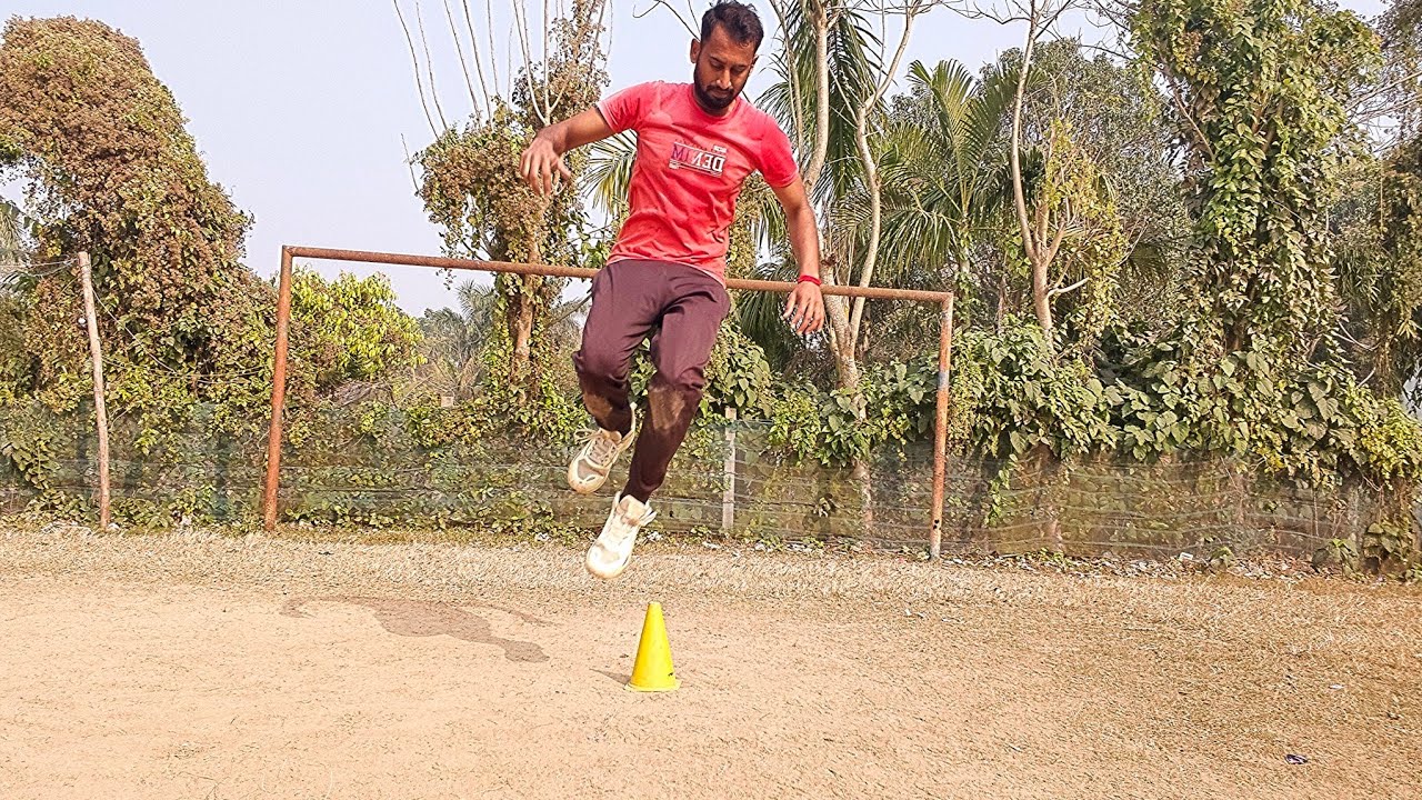 Morning workout ☀️cone practice 💯 % Jump improve 