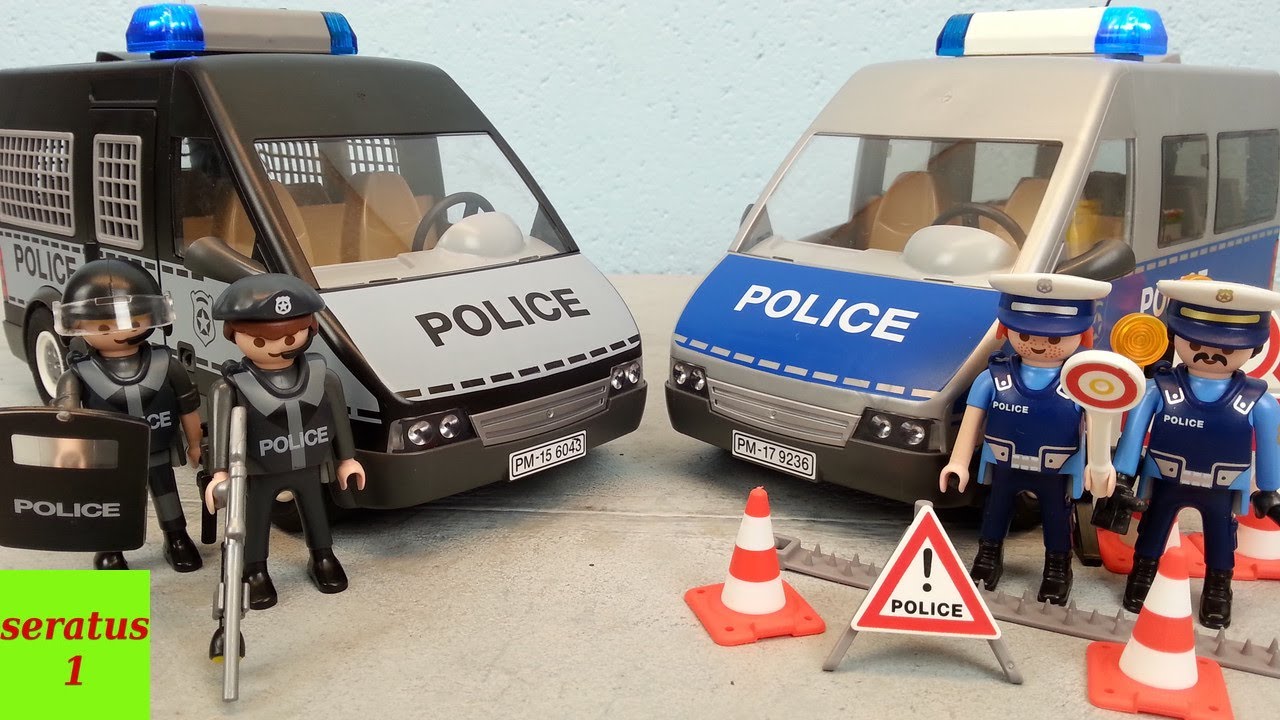 Playmobil Mannschaftswagen und Polizeibus Vergleich seratus1