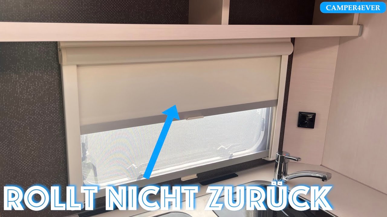 Fenster Rollo ohne Federspannung - einfache Lösung für Wohnwagen und Reisemobile!!!
