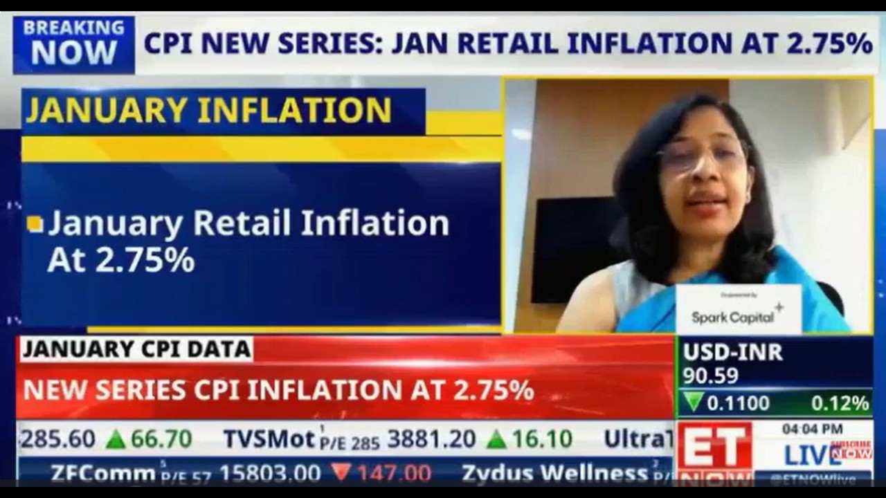Rajani Sinha on January CPI: CareEdge Ratings&rsquo; Chief Economist Explains Key Insights | @ETNow