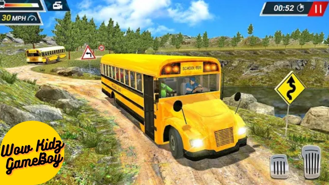 Offroad High School Bus Driver Simulator - Bus Driving Simulator 3D - Android GamePlay