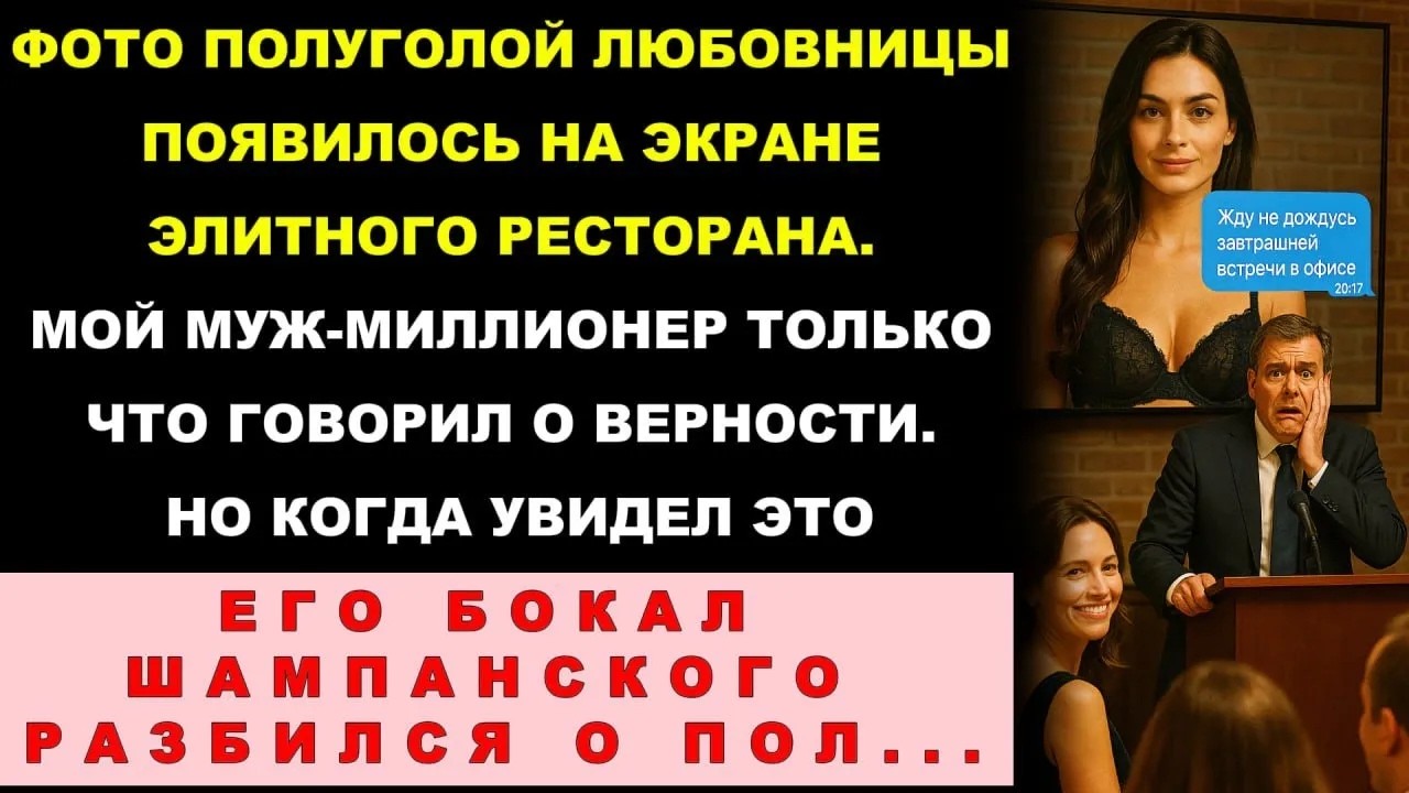 Я Вывела Видео с Изменой Мужа на Экран Ресторана  Видеть Реакцию Свекрови и 150 гостей было бес