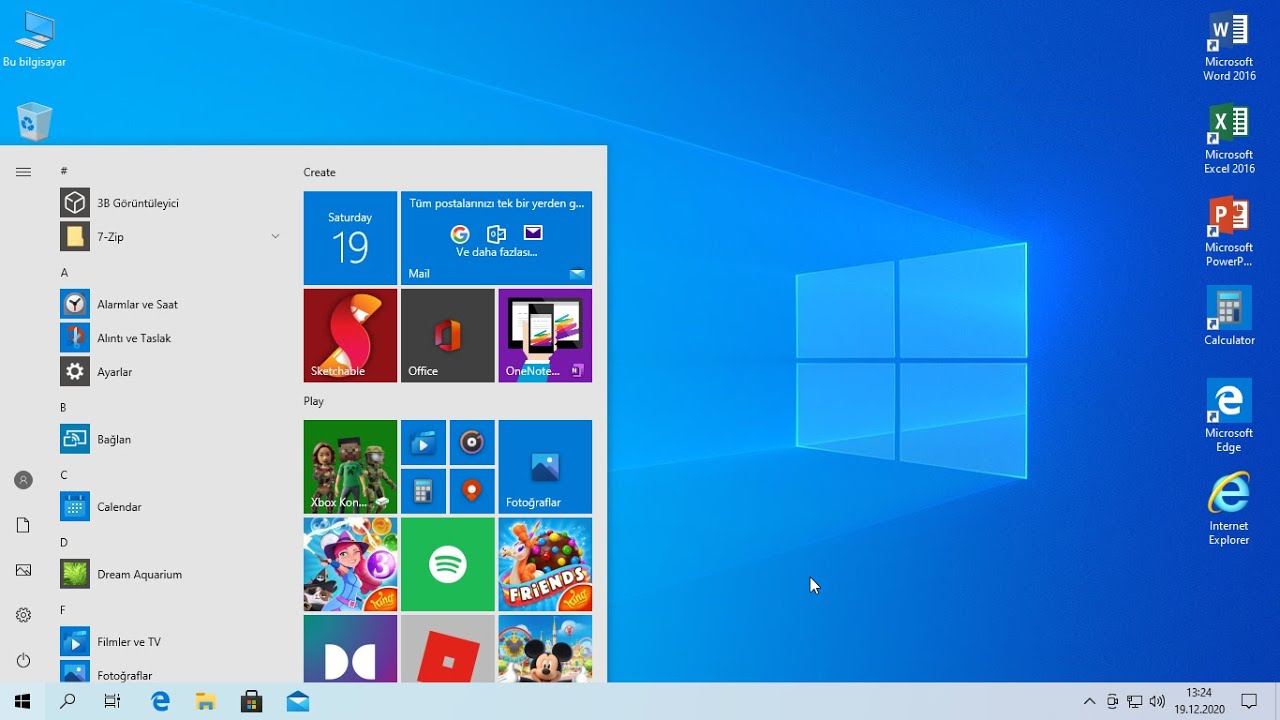 Windows 10 1909 Build 18363 1256 Firstview desktop