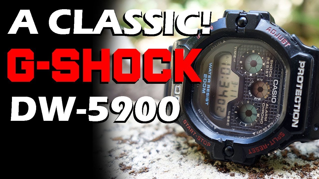 A GREAT CLASSIC! Casio G-Shock DW-5900 Review & Replacement Straps - Perth WAtch #45