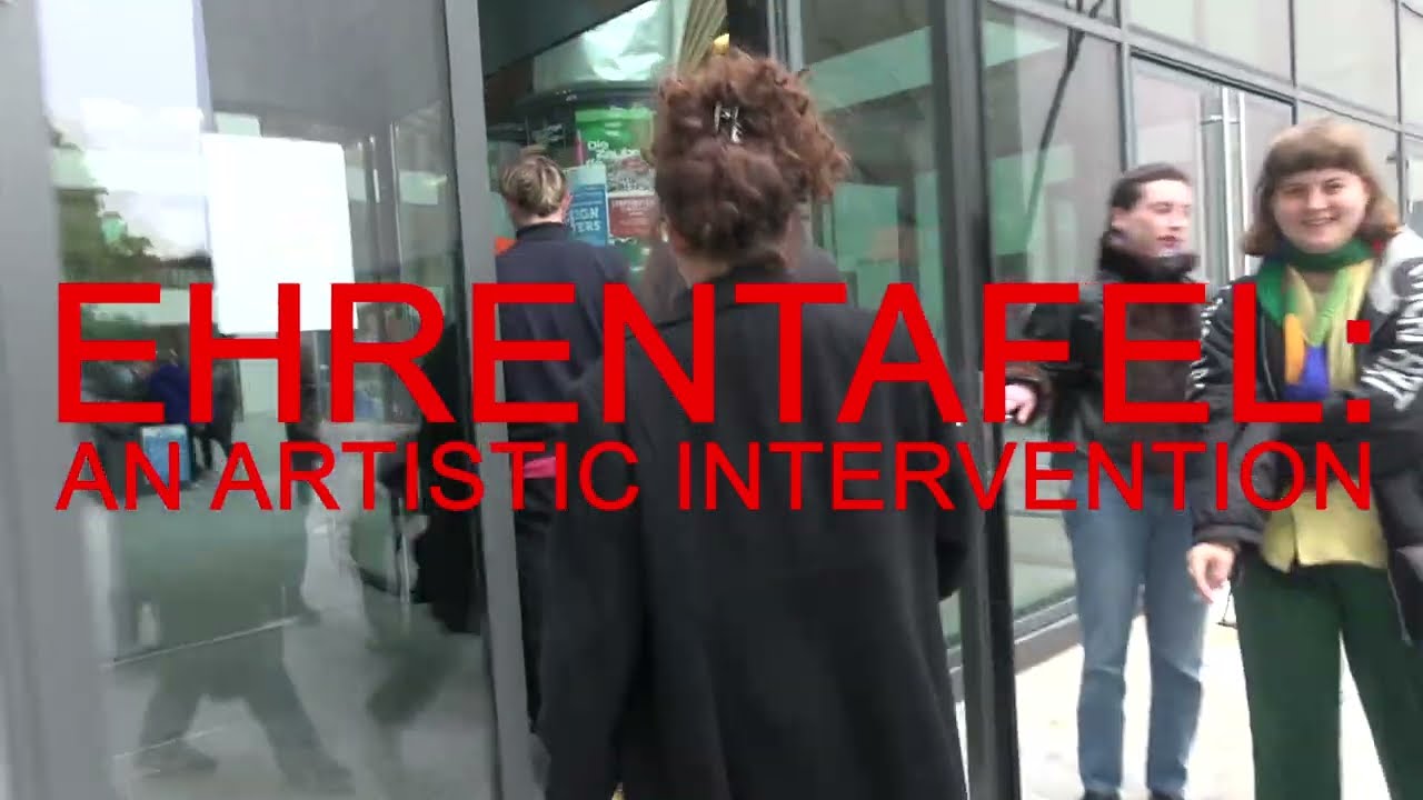 EHRENTAFEL: AN ARTISTIC INTERVENTION