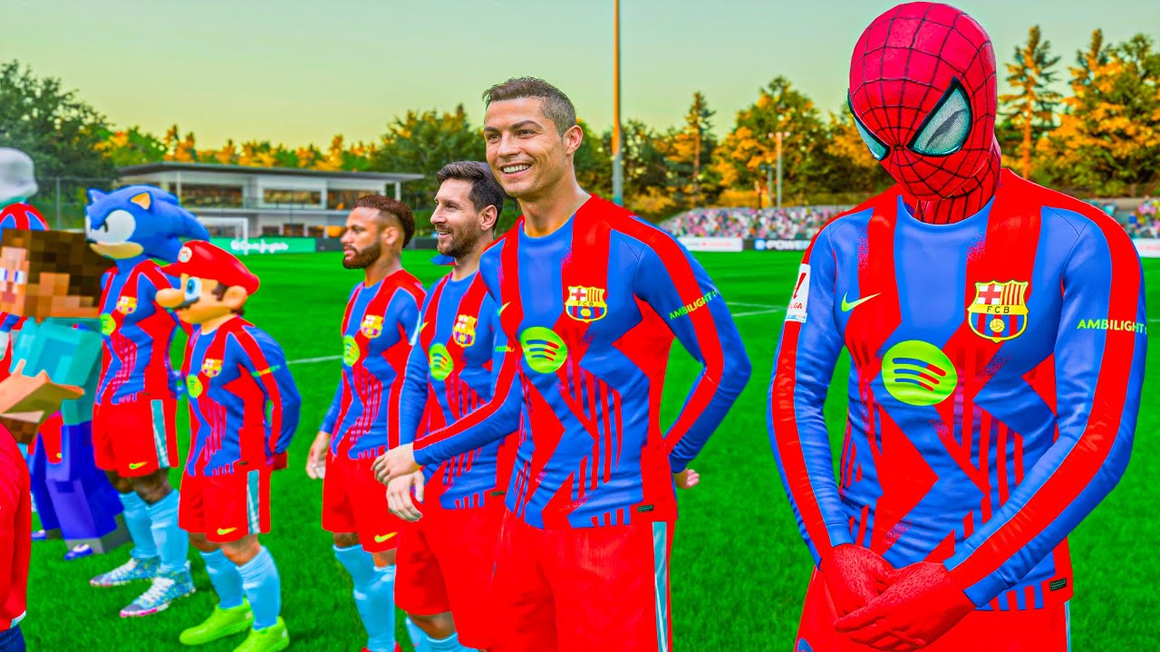 RONALDO,SPIDERMAN,RONALDO,SPIDERMAN,RONALDO,SPIDERMAN AND MESSI & HULK ... THE GOAT