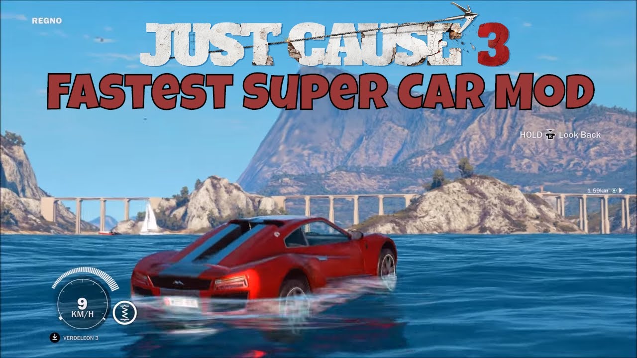 Just Cause 3 This car is too fast 2 fastest super car ever