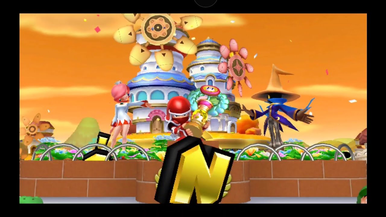 Mario Sports Mix Flower cup playing as Ninja