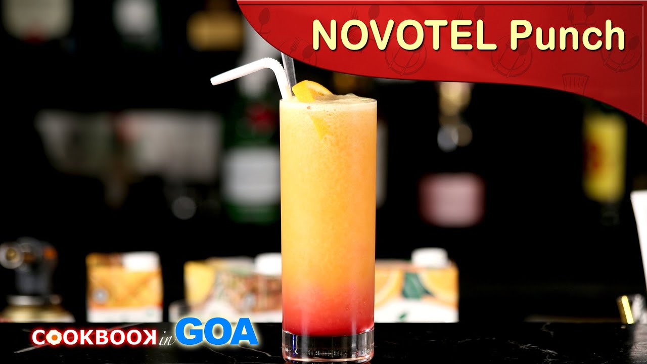 Безалкогольный коктейль Novotel Punch | Безалкогольный фруктовый пунш | Как приготовить фруктовый пунш | Рецепты безалкогольных коктейлей