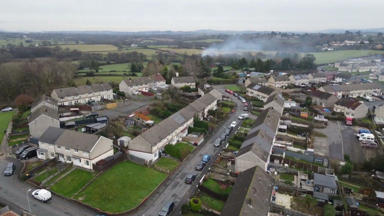 a #short #flight over bettws #newport, #wales #uk