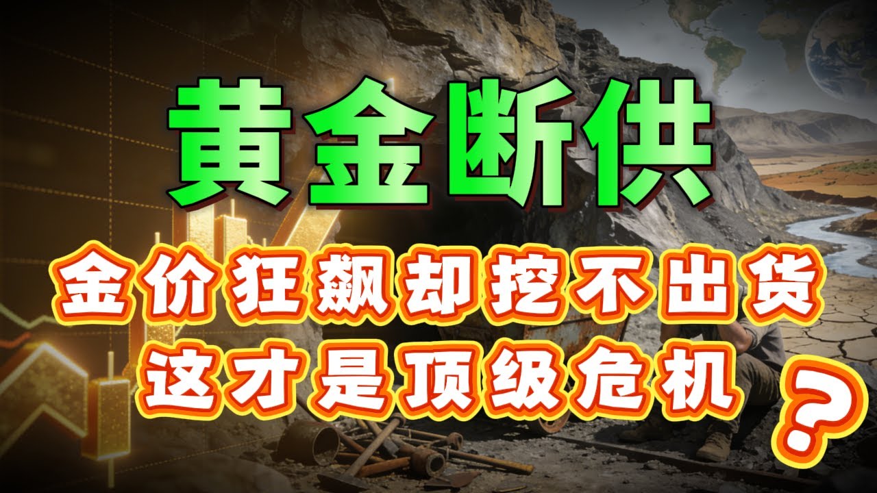 黄金还能涨多久？全球产量见顶，2026年我们将面临“无金可挖”的超级周期？ #美联储 #美股 #大宗商品