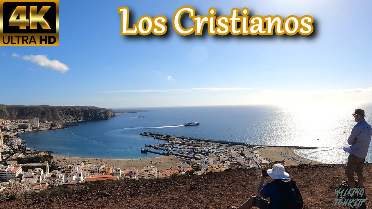 TENERIFE | Los Cristianos [Montaña Chayofita 🗻 - Excellent Views - Dec 2021 ☀️] | Walking Tour [4K]