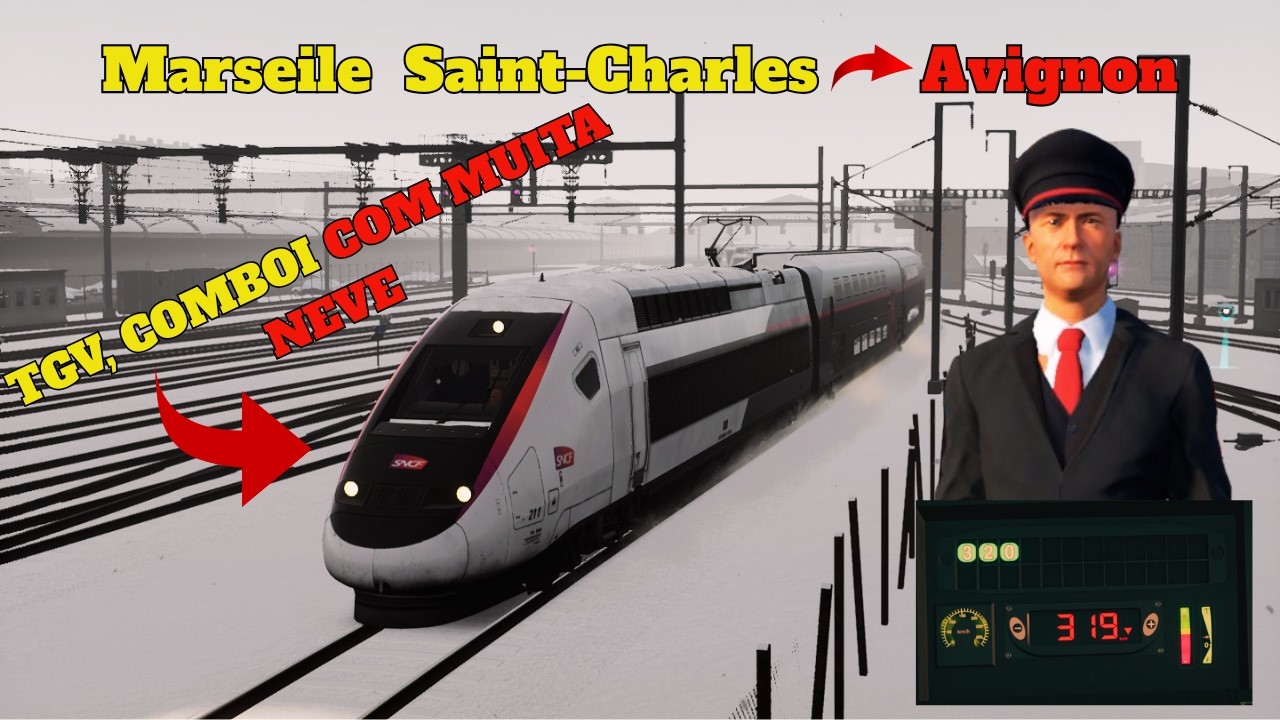 Train sim world 3 🚝 TGV Duplex 200 CM, Marseile Saint - Charles
