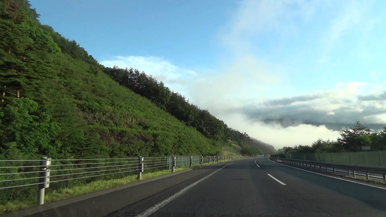 長野自動車道 岡谷JCT～更埴JCT～長野IC 2015.06.27 早朝 雨/晴