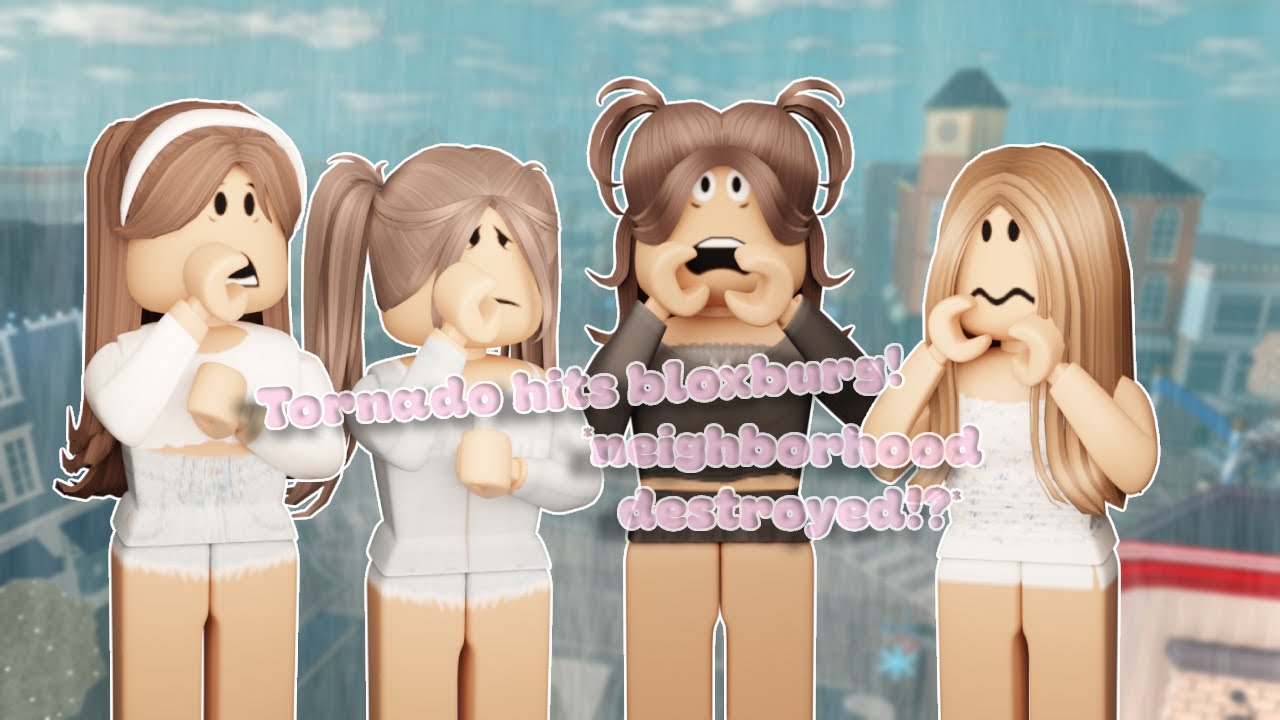 Tornado Hits Bloxburg! *Neighborhood Destroyed!?* | Bloxburg Family Roleplay w/VOICES