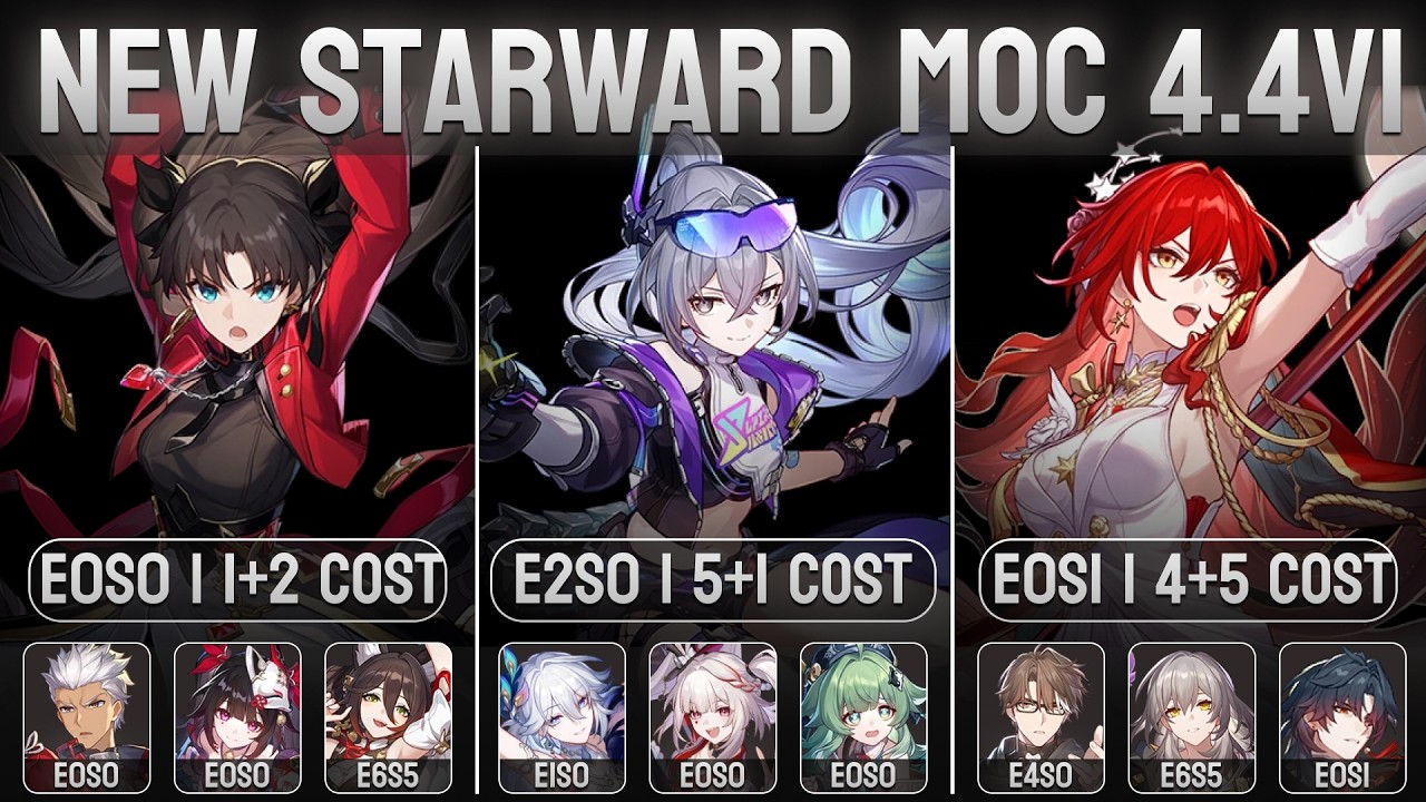 3x 0-cycle New Starward MoC 4.4 in Low Cost + Builds in the End | HSR 4.4v1