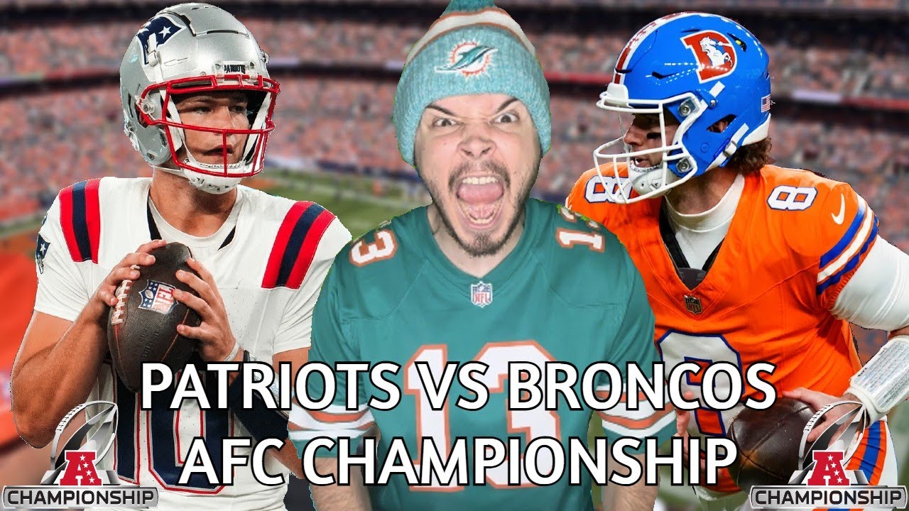 PATRIOTS VS BRONCOS AFC CHAMPIONSHIP WATCH PARTY!
