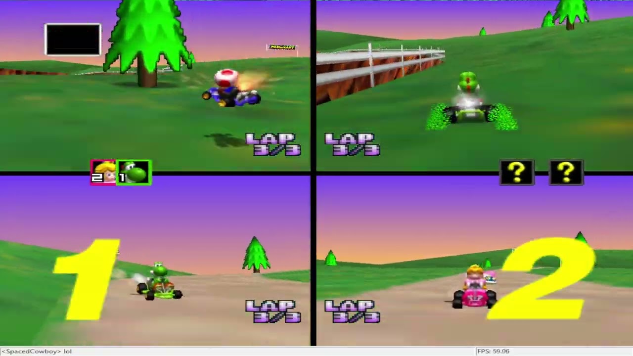 Mario kart 64 - 4VS VA - Match 68