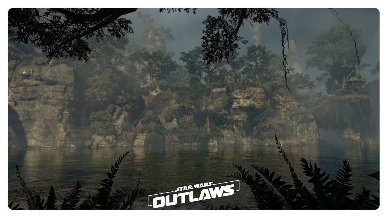Akiva River Monsoon - Star Wars Outlaws | Heavy Rain, Thunderstorm, Jungle Sounds, Bird Calls