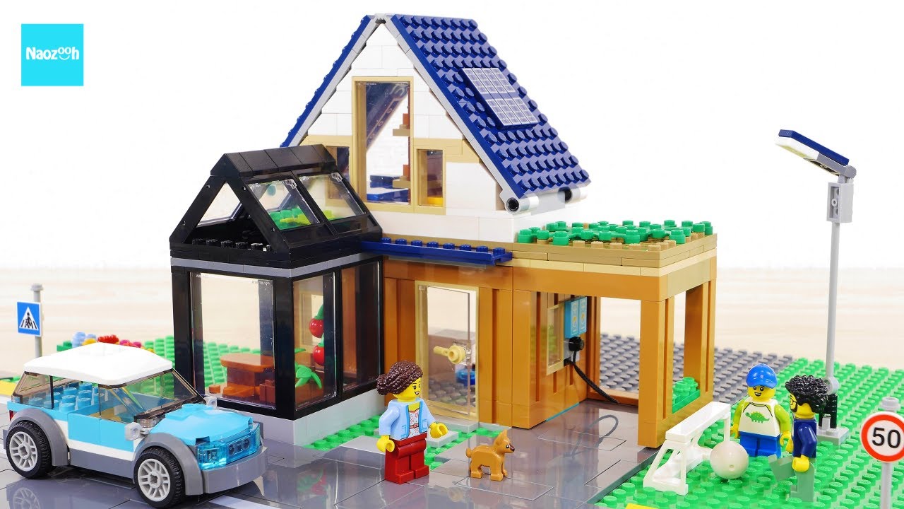 レゴ シティ モダンハウスと電気自動車 60398 ／ LEGO City Family House and Electric Car Speed build & Review