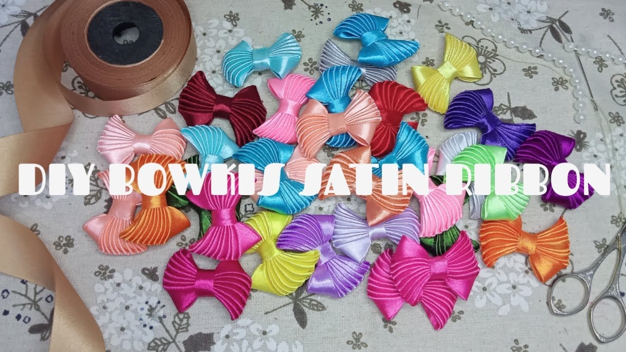 🎀DIY 🎀BOWKIS PITA SATIN🎀 APLIKASI KERAJINAN #pitasatin #diy