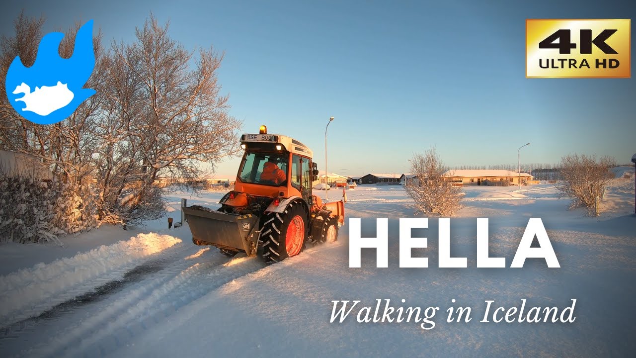 Iceland Walking Tour - Hella [4K]