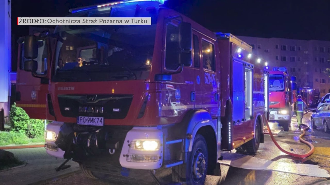 Kobieta zginęła w pożarze w Turku