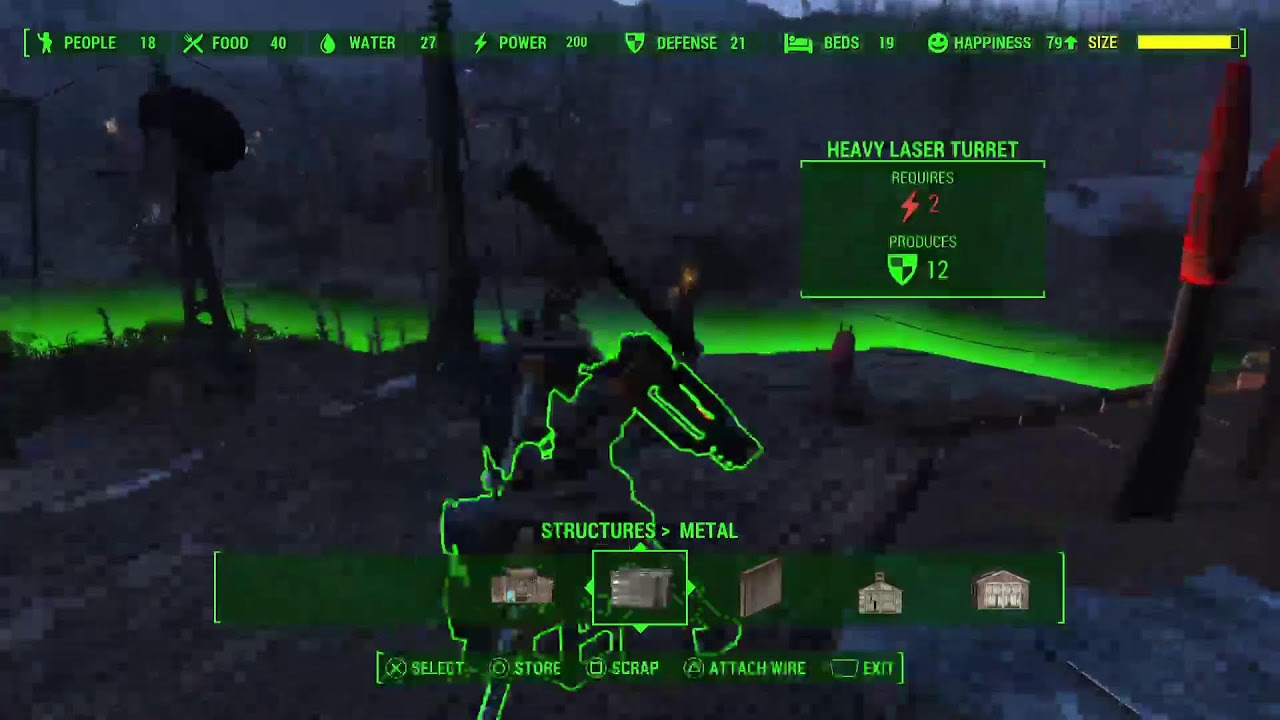 Fallout 4 shooting Looting and building
