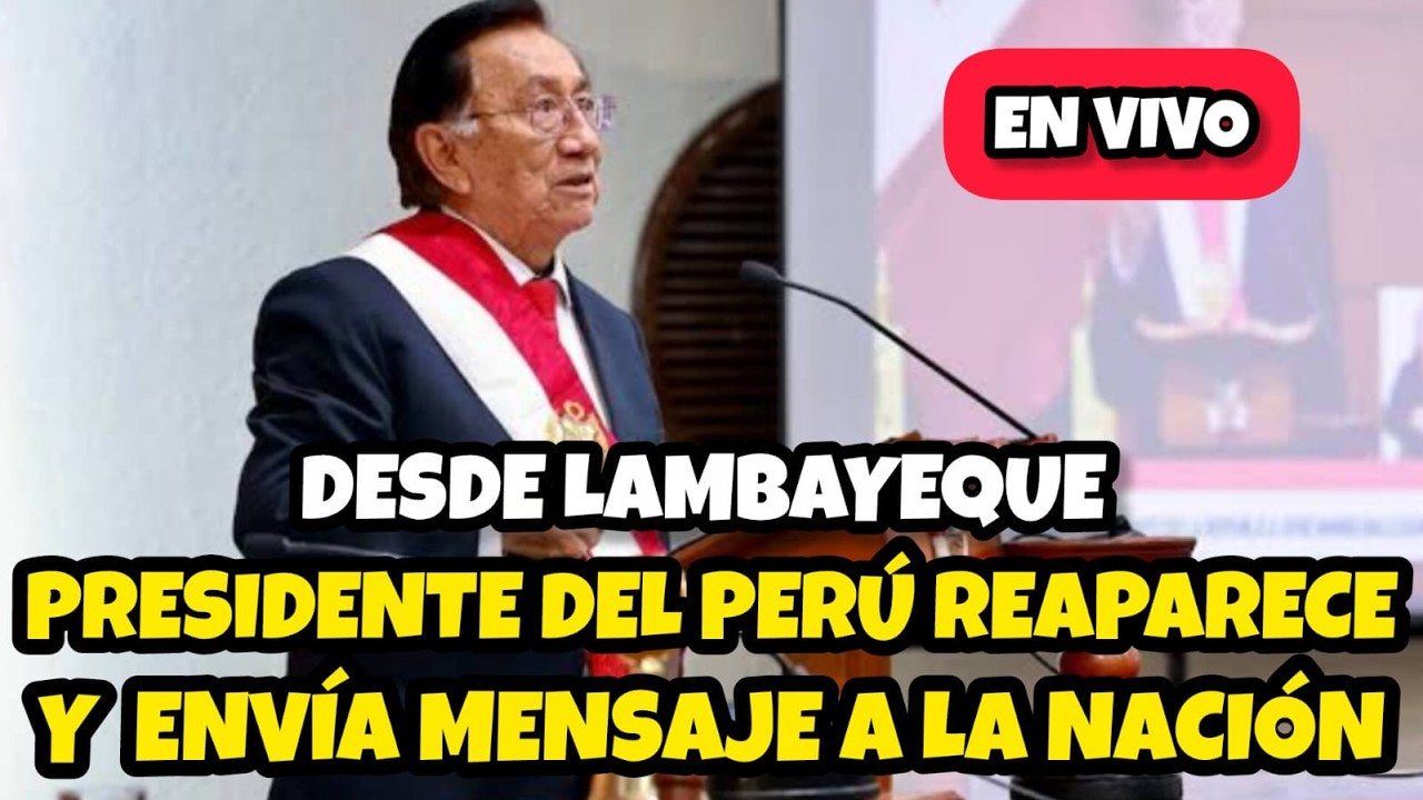 JOSÉ MARÍA BALCÁZAR ENVÍA MENSAJE A LA NACIÓN / HOY VIERNES 13 DE MARZO